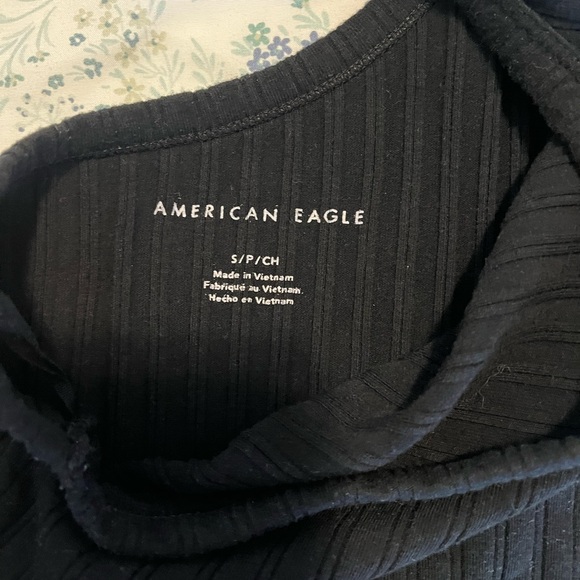 Black One-Shoulder Ribbed Top - Picture 3 of 3